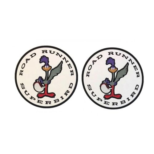 Lot 2 Stickers Roadrunner Superbird 10cm Autocollant Beep Beep Casque
