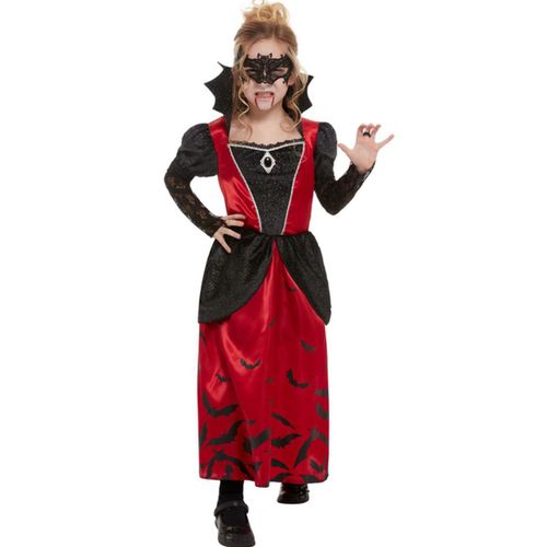 Déguisement Vampire Gothique Masquée Fille 10-12 Ans (145/158 Cm)