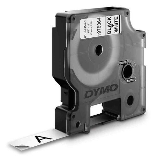 Dymo Ruban D'etiquette D1 12 Mm X 7 M Noir Sur Blanc