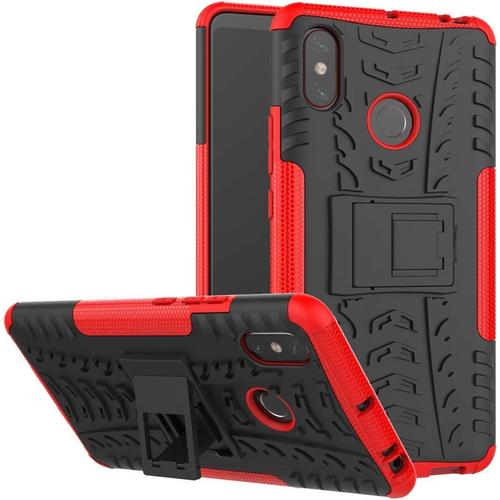 Coque Xiaomi Redmi Note 7, Coque Rigide Extérieure Robuste Double Couche Armure, Étui De Protection Antichoc Avec Support, Étui De Protection Pour Xiaomi Redmi Note 7 / Xiaomi Redmi Note 7 Pro. Hyun Rouge