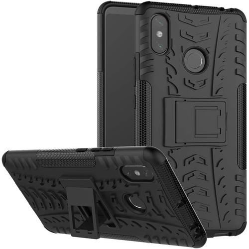 Coque Xiaomi Redmi Note 7, Coque Rigide Extérieure Robuste Double Couche Armure, Étui De Protection Antichoc Avec Support, Étui De Protection Pour Xiaomi Redmi Note 7 / Xiaomi Redmi Note 7 Pro. Hyun Noir