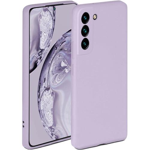 Coque Souple Compatible Avec Samsung Galaxy S22 Plus, Bord Surélevé Pour Protection D'écran, Coque Souple Double Couche ? Lilas Mat