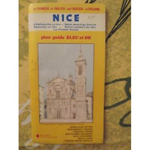 Plan Guide Et Or De Nice Villefranche Sur Mer Saint Jean Cap Ferrat Beaulieu Saint Laurent Du Var