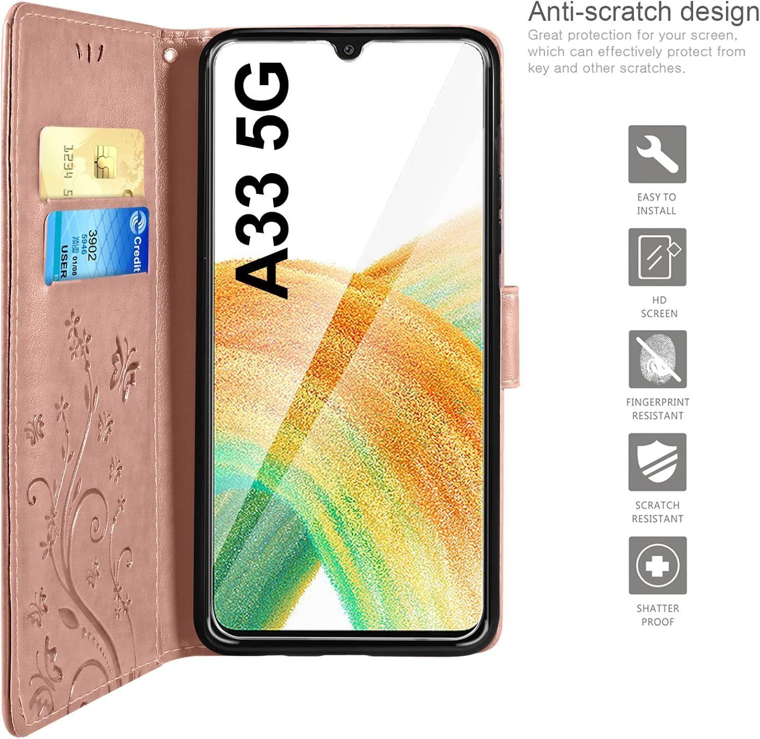 tui En Cuir Compatible Avec Samsung Galaxy A33 5g Etui Avec... - 3