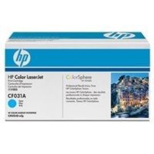 HP 646A - Cyan - originale - LaserJet - cartouche de toner (CF031A) - pour LaserJet Enterprise CM4540 MFP, CM4540f MFP, CM4540fskm MFP