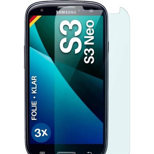 Film De Protection Compatible Avec Samsung Galaxy S3 / S3 Neo Protecteur D'écran, Seulement 0,2 Mm D'épaisseur, Film Pour L'écran, Hd Ultra Clair Et Extra Résistant Aux Rayures - 3 Pièces
