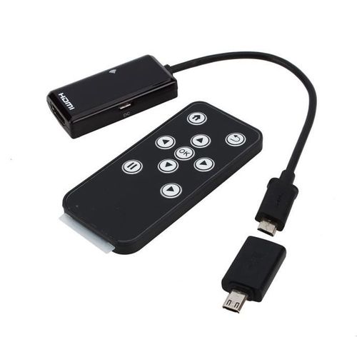 Adaptateur Micro USB to HDMI HDTV Adapter + Remote Control For Samsung Galaxy S5 - Sony