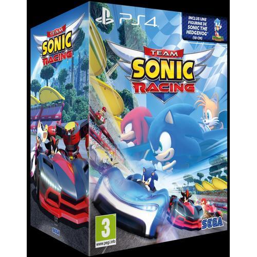 Team Sonic Racing + Figurine Sonic The Hedgehog (10 Cm) Ps4