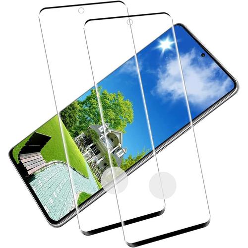 Film De Protection Pour Samsung Galaxy S21 Ultra 5g Verre Trempé, Verre De Protection Dureté 9h, Compatible Capteur D'empreintes Digitales, Anti-Rayures, Film De Protection D'écran Pour Galaxy S21 Ultra Verre Trempé - 2 Pièces