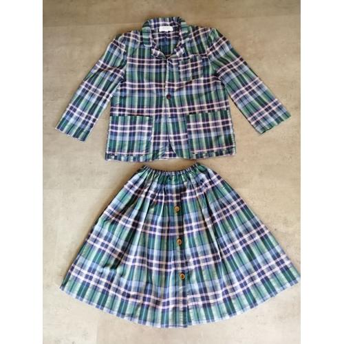 Jupe Et Blazer Madras 8 Ans Jacadi