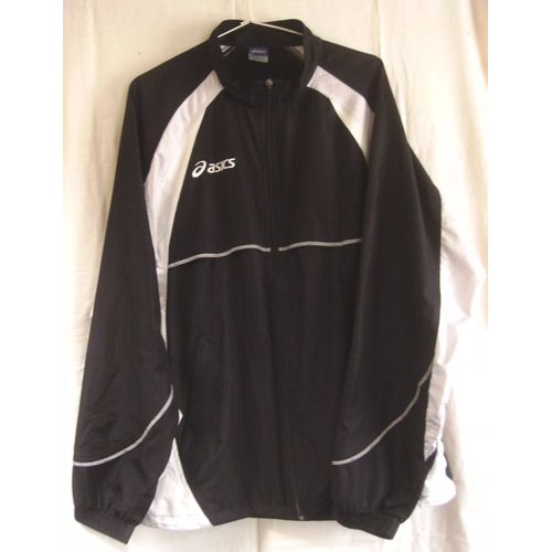 Veste De Survêtement / Coupe Vent - Noir Et Blanc - Asics - Xxl