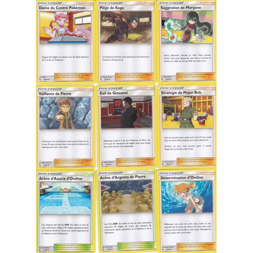 9 Cartes Pokemon - Dresseur - Soleil Et Lune 11,5 - Destinees Occultes