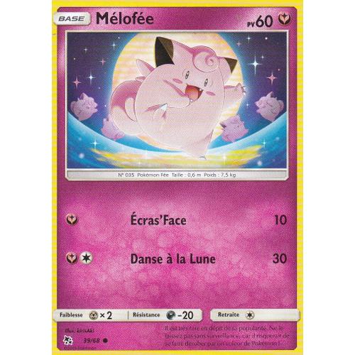 Carte Pokemon - Melofee - 39/68 - Sl11,5 - Destinées Occultes