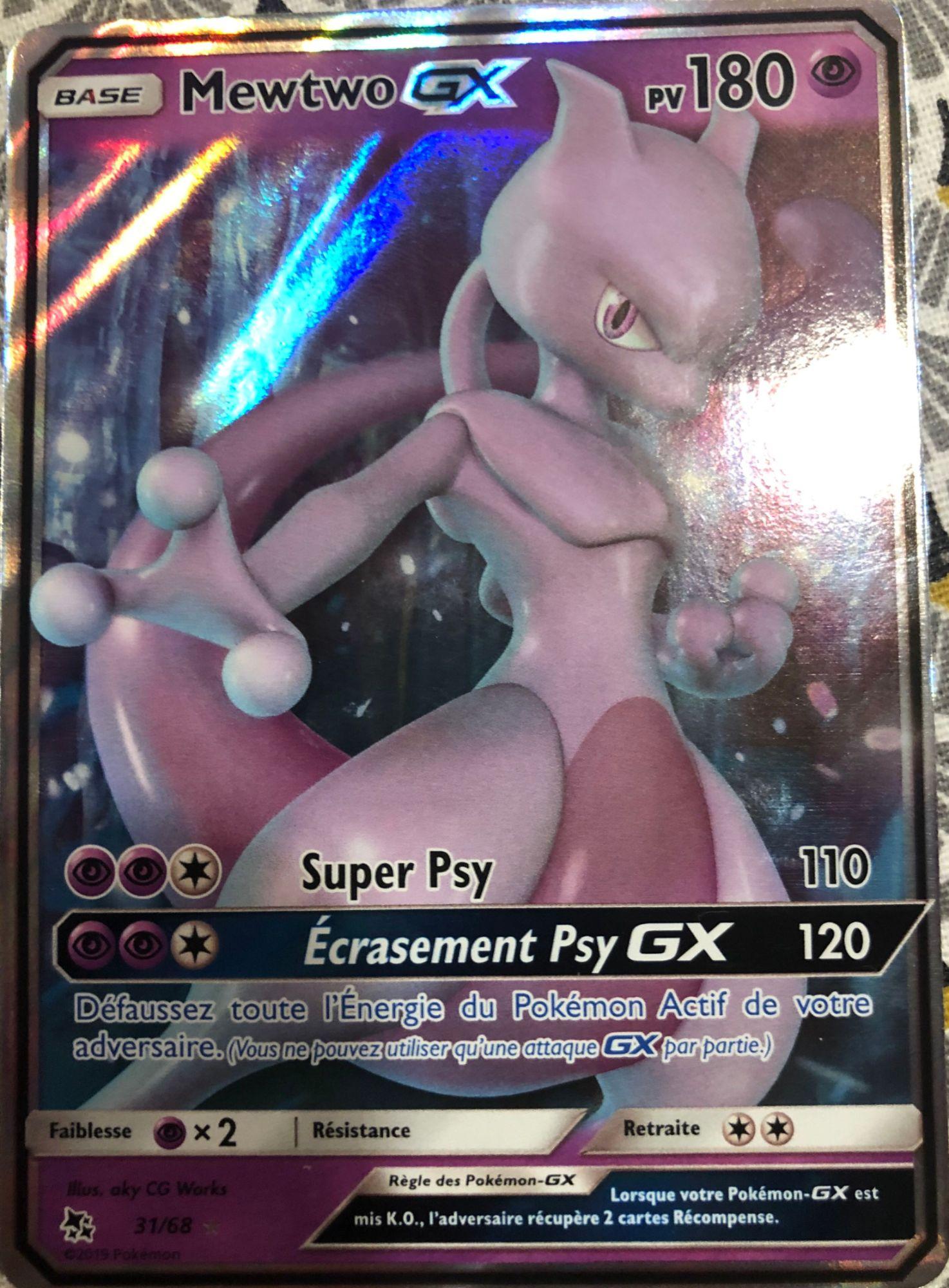 Carta Pokemon Mewtwo GX Português Original Copag 72/73 ou 31/68