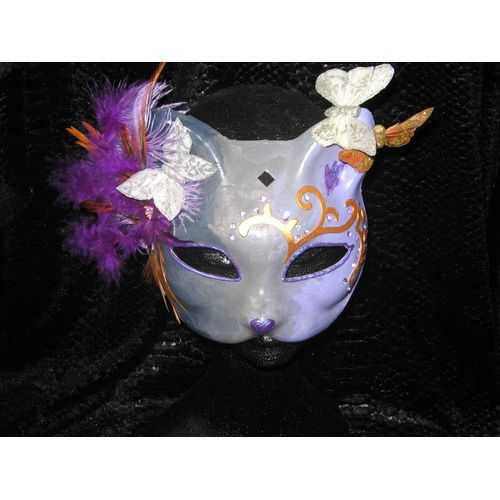 Masque Chat Gris Mauve