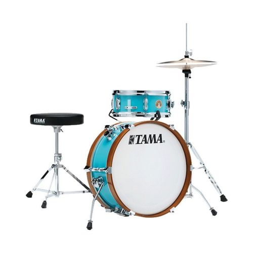 Tama Club-Jam Mini Ljk28s-Aqb Aqua Blue - Batterie Acoustique 2 Fûts (Sans Cymbales Ni Accessoires)