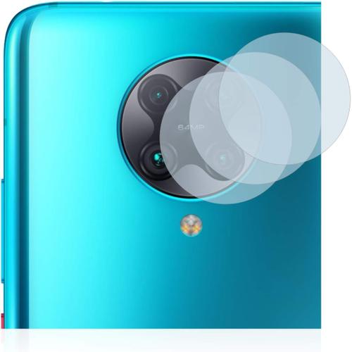 Film Verre Trempé Compatible Avec Xiaomi Poco F2 Pro Caméra Uniquement 3 Pièces Protecteur D'écran En Verre Trempé Extrêmement Résistant Aux Rayures 9h, Anti-Traces De Doigts