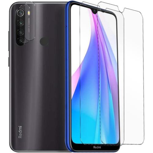 Film De Protection Pour Xiaomi Redmi Note 8t Dureté 9h Pour Verre Trempé, Hd Résistant Aux Rayures Et Compatible Avec Les Coques, Compatible Avec Film De Protection D'écran Redmi Note 8t