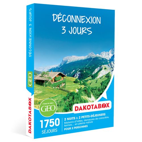Déconnexion 3 Jours Dakotabox Coffret Cadeau Séjour