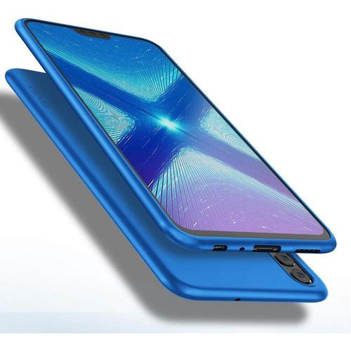 Honor 8x Coque, Série Guadian Soft Flex Silicone Premium Tpu Real Phone Feel Coque De Protection Pour Honor 8x Case Cover - Bleu