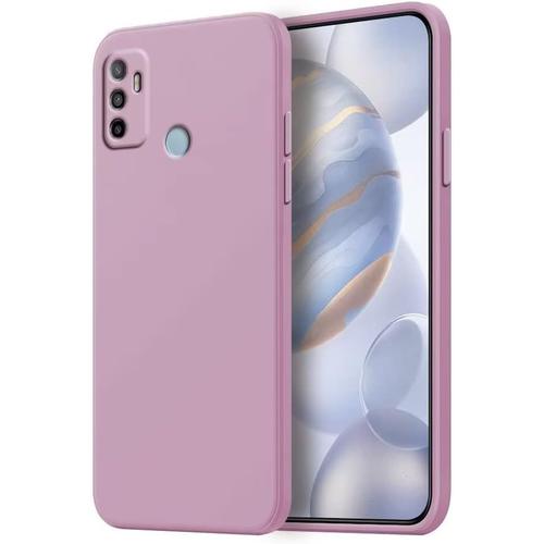 Hülle Für Oppo A53 4g / Oppo A53s 4g Schutzhülle Case, Liquid Tpu Silicone Handyhülle Mit Fallschutz, Kratzfest Und Rutschfest Cover Gras Lila