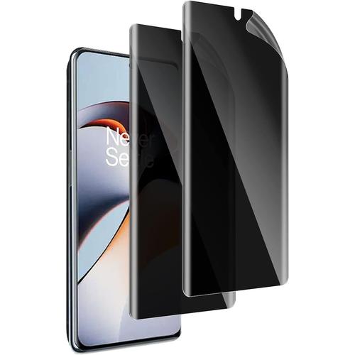 Lot De 2 Films De Protection D'écran De Confidentialité Pour Oneplus 11r, Protecteur D'écran En Tpu Flexible Anti-Espion, Protecteur D'écran De Confidentialité Anti-Regard, Écran De Confidentialité Anti-Rayures, Film Souple Anti-Regard