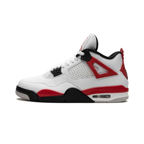 Baskets Nikee Airs Jordann 4 Retro Mid Red Cement Femme Taille-37