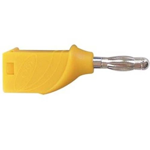 Fiche banane empilable 4mm jaune
