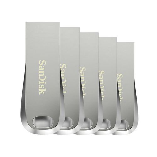 5PCS SanDisk Ultra Luxe 32Go, Clé USB USB 3.1 jusqu'à 150 Mo/s (paquet de 5)