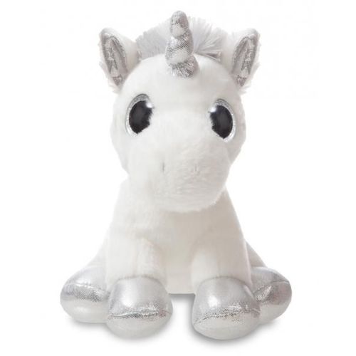 Peluche Licorne Sparkle Argent 18 Cm