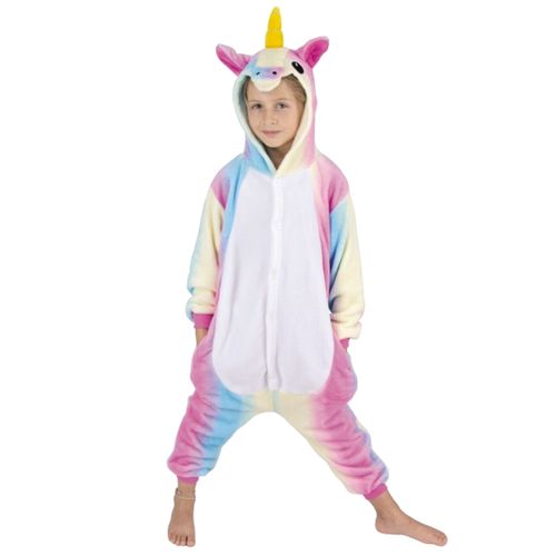 Déguisement Combinaison Licorne Arc-En-Ciel Enfant - Taille: 4-6 Ans (110 Cm)