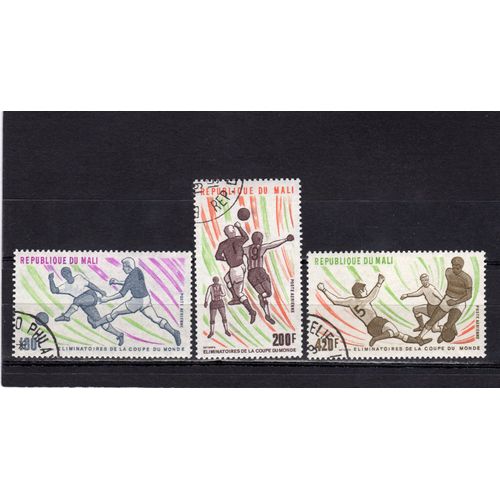 Timbres De Poste Aérienne Du Mali (Eliminatoires De La Coupe Du Monde De Football)