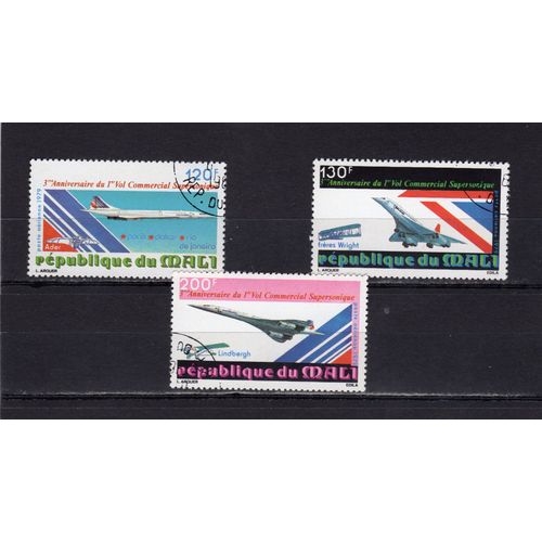 Timbres De Poste Aérienne Du Mali (Concorde)