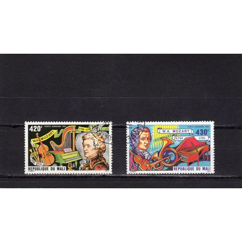 Timbres De Poste Aérienne Du Mali (225ème Anniversaire De La Naissance De Wolfgang Amadeus Mozart)