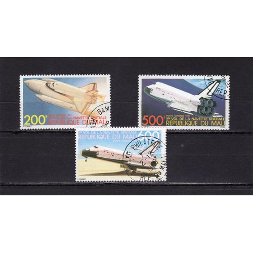 Timbres De Poste Aérienne Du Mali (1er Vol Dans LEspace De La Navette Spatiale)