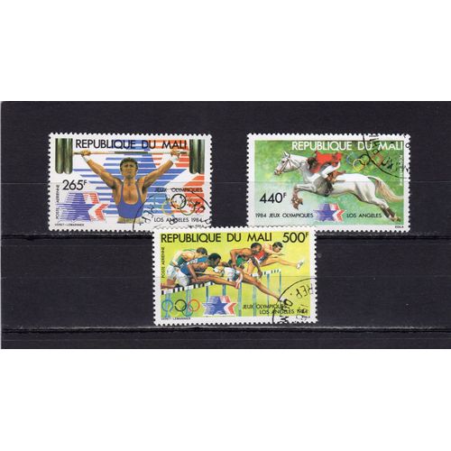 Timbres De Poste Aérienne Du Mali (Jeux Olympiques DÉté À Los Angeles)