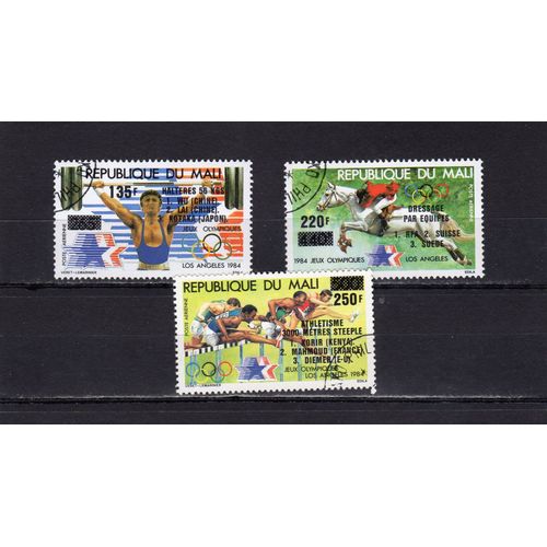 Timbres De Poste Aérienne Du Mali (Vainqueurs Aux Jeux Olympiques DÉté À Los Angeles)