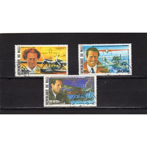 Timbres De Poste Aérienne Du Mali (Cinquantenaire De La Disparition De Jean Mermoz)