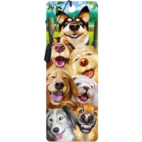 Multicolore Multicolore Marque-Page - Selfie Canin De Deluxebase. Marque Page Chien Avec Illustrations 3d Lenticulaires Sous Licence De