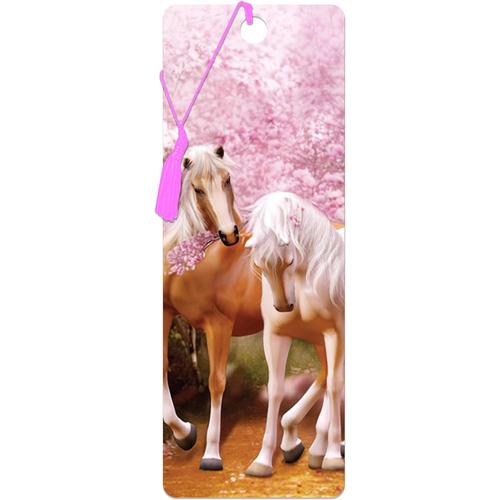 Multicolore Multicolore Marque-Page - Amour De Printemps De Deluxebase. Marque Page Cheval Avec Illustrations 3d Lenticulaires Sous Licence De