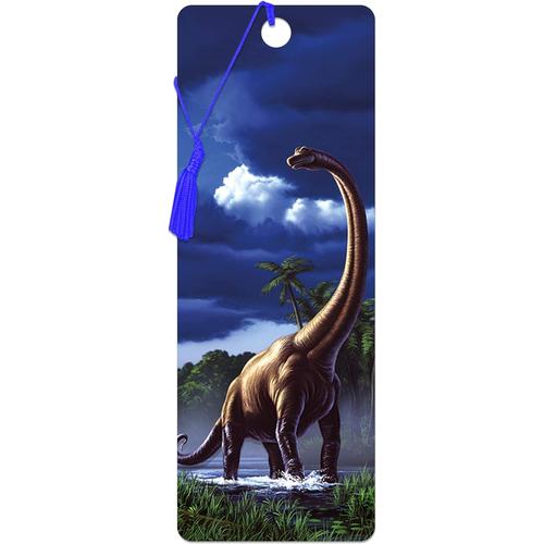 Marque-Page- Brachiosaure De Deluxebase. Marque Page Dinosaure Avec Illustrations 3d Lenticulaires Sous Licence De L'artiste Renommé