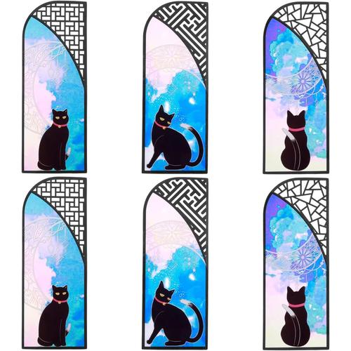 6pcs Marque-Pages En Forme De Chat, Animaux Mignons Marque-Pages Imperméables Pour Les Amoureux Des Livres, Les Femmes, Les Hommes,