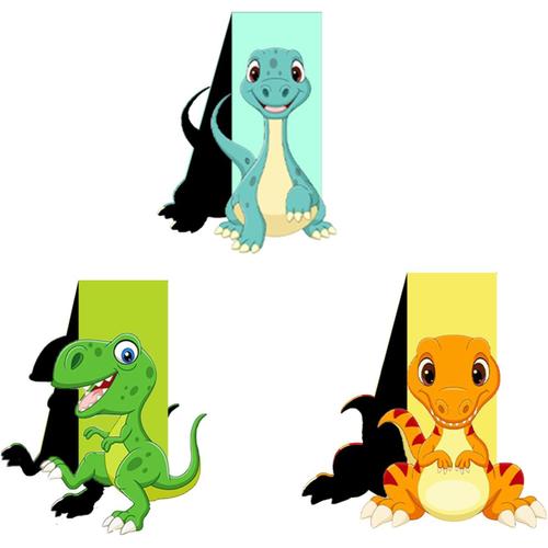 3 Pcs Marque Page Magnetique, Marque Page Enfant, Marque Page Manga Dinosaure, Marque Page Animaux, Marque Page Livre Enfant