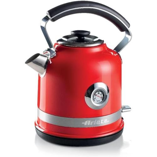 Rouge Rouge 2854 Bouilloire moderne, capacité 1,7 L, 1.850 W, base sans fil à 360°, filtre amovible, rouge