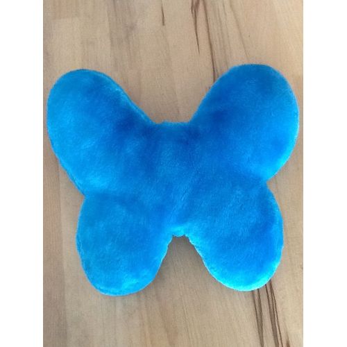 Coussin Bleu Forme Papillon