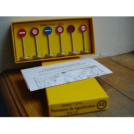 Dinky Toys Atlas Ref 40 Panneaux De Signalisation Ville-Dinky Toys