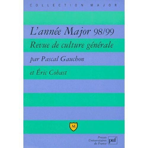 L'annee Major 98/99 - Revue De Culture Générale