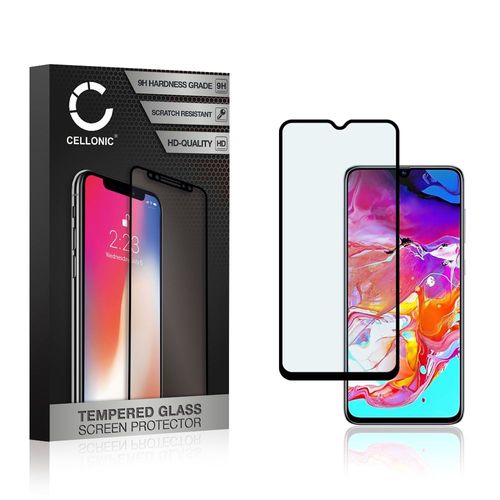 Protection D'écran En Verre Samsung Galaxy A70 (Sm-A705f) (3d Case-Friendly, 9h, 0,33mm, Full Glue) Verre Trempé