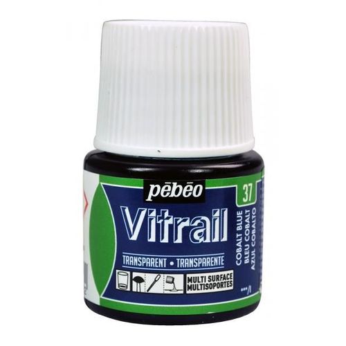 Peinture Vitrail - Bleu Cobalt - 45 Ml
