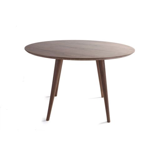 Table À Manger Design Ronde Noyer D120 Cm Livia